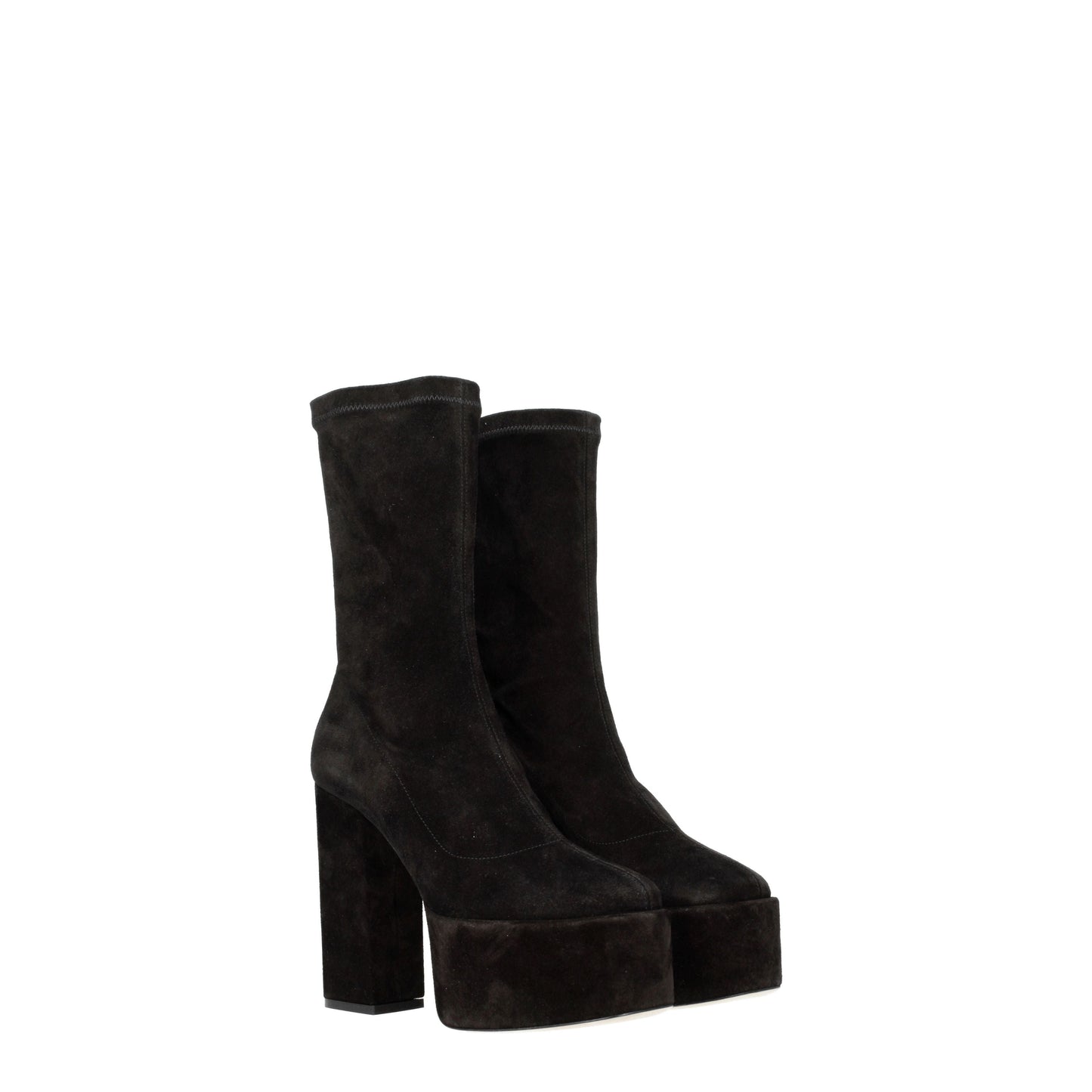 Paris Texas Women's Boots in Suede Black