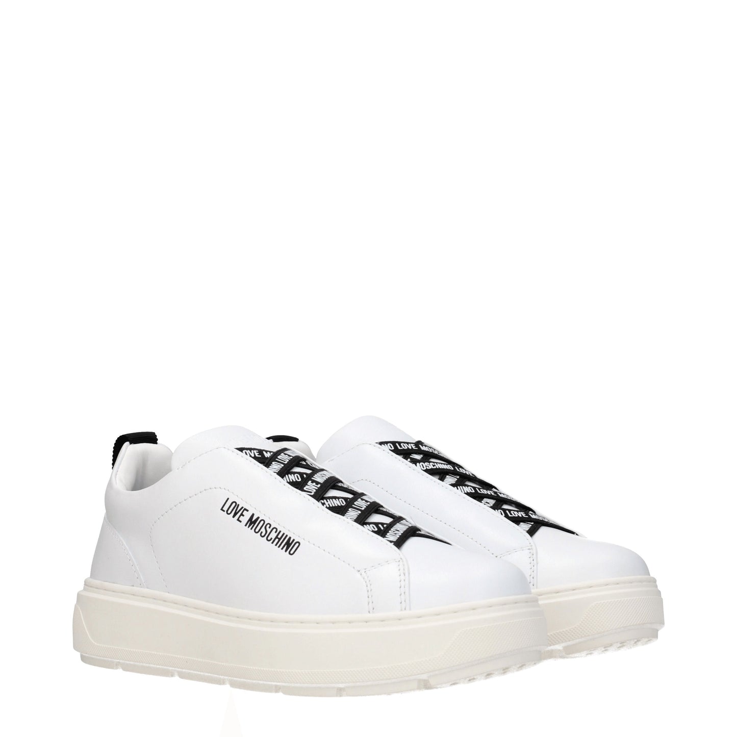 Love Moschino Women's Sneakers in Leather White