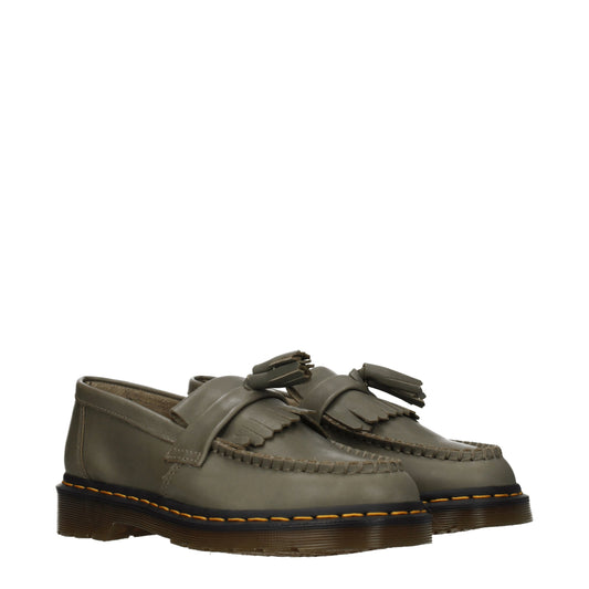 Dr. Martens Men's Loafers in Leather Green/Olive