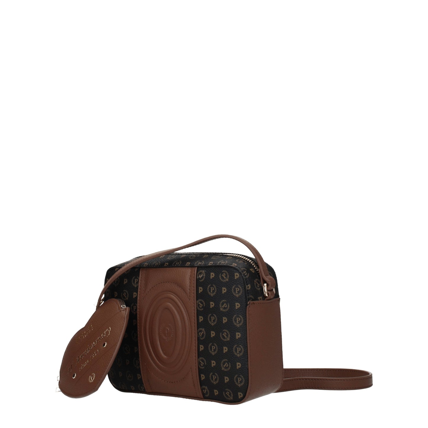 Pollini Crossbody Bags Women PVC Black/Brown