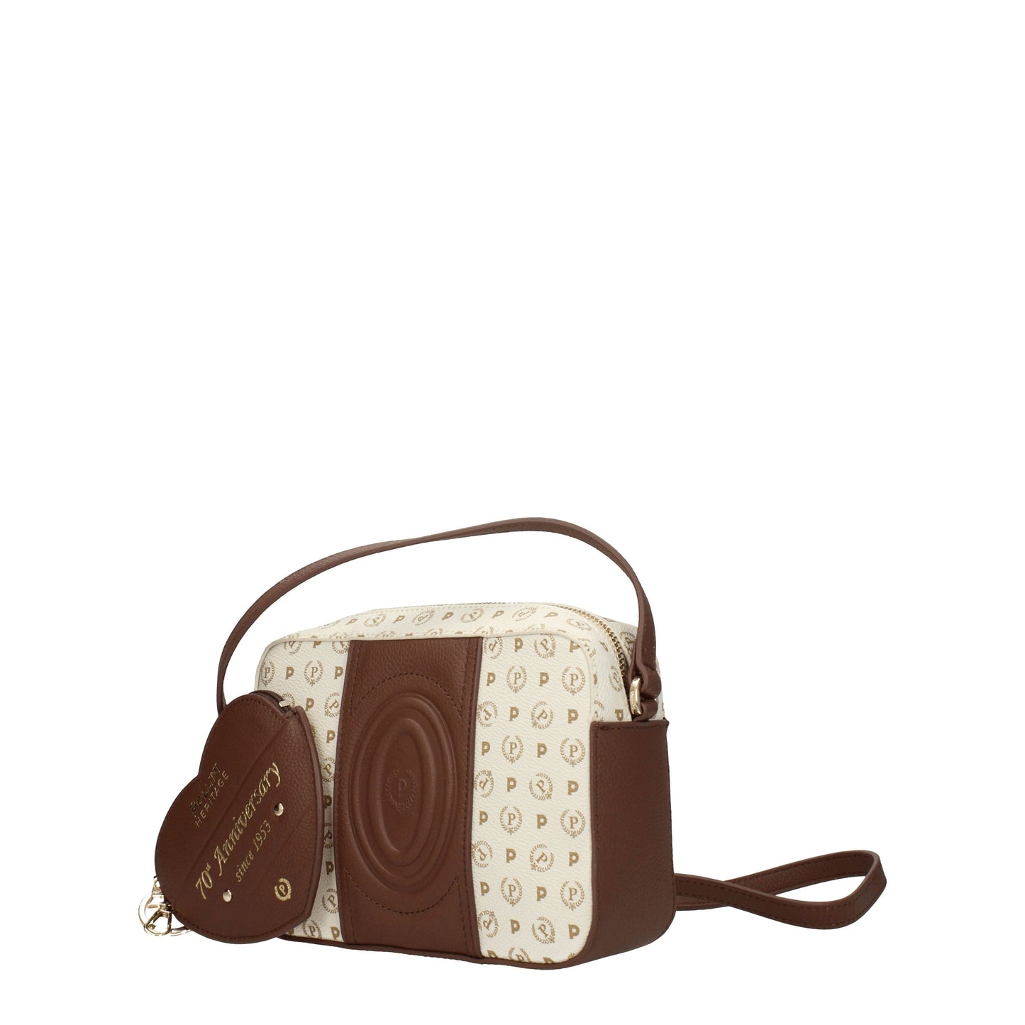 Pollini Crossbody Bags Women PVC Beige/Brown