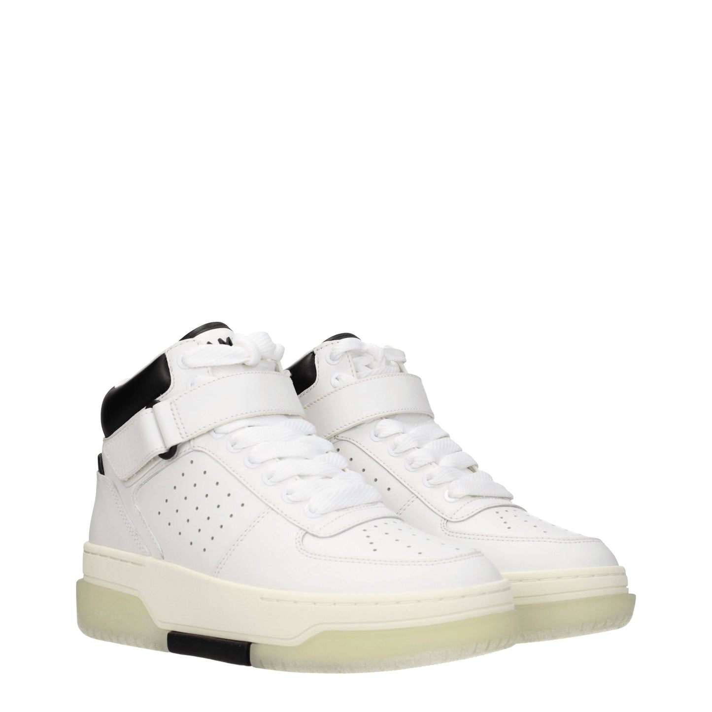 Amiri Men's Sneakers in Leather White/Black