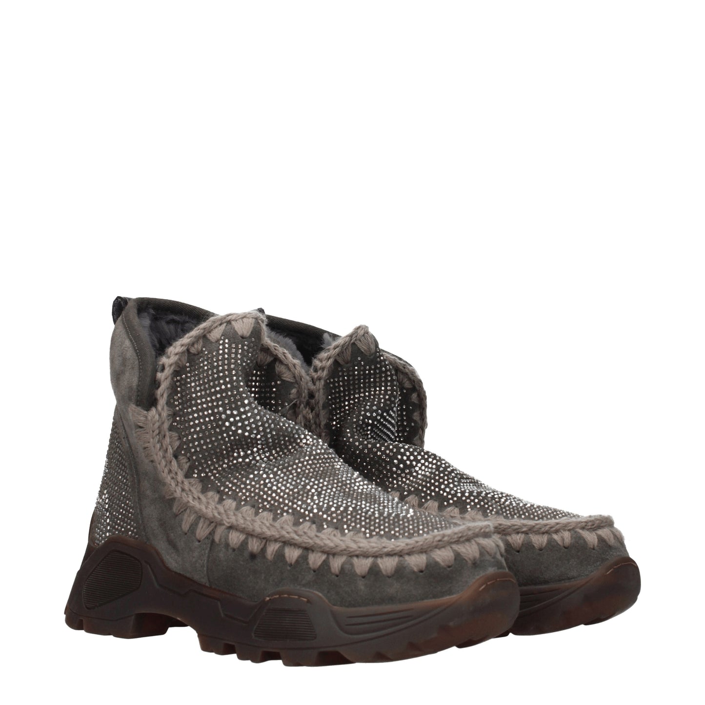 Mou Women's Boots in Suede Gray