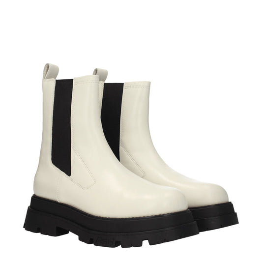 Ash Women's Boots in Leather White/Ivory