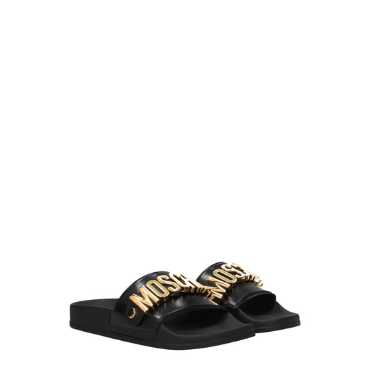 Moschino Women's Sandals & Slippers in PVC Black