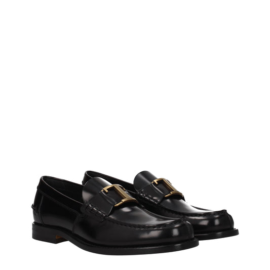 Tod's Men's Loafers in Leather Black