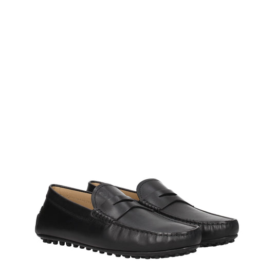 Tod's Men's Loafers in Leather Black