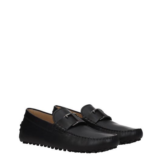 Tod's Men's Loafers in Leather Black