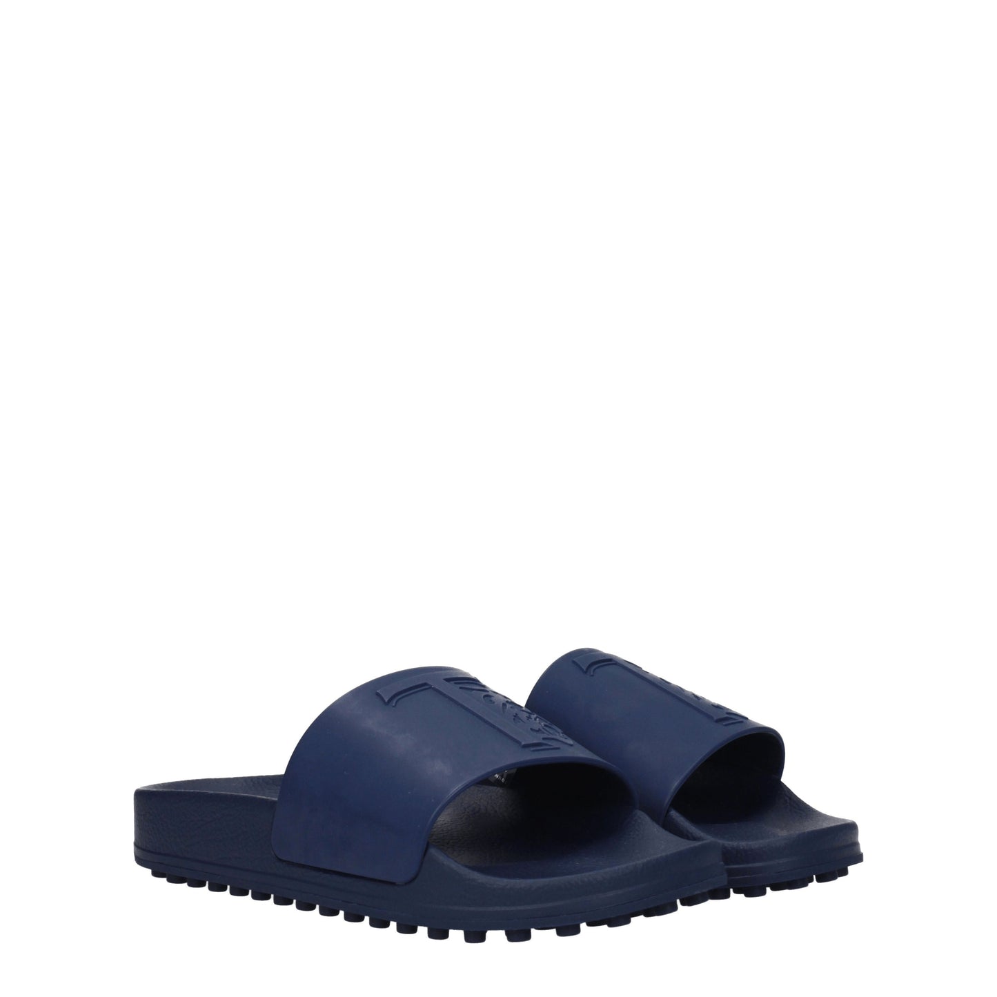 Tod's Sandals & Slippers Men Rubber Blue/Royal Blue