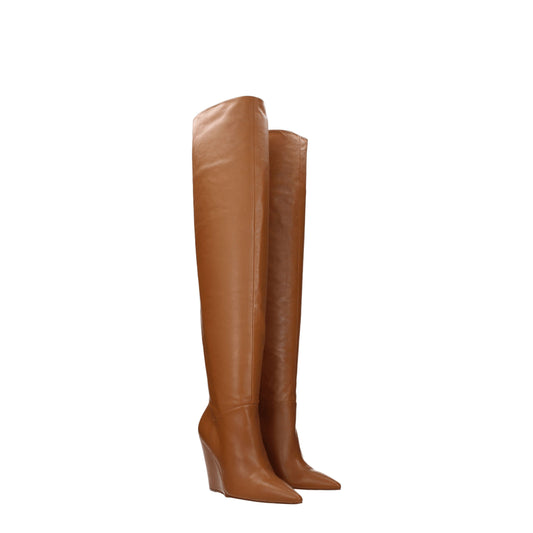 Stuart Weitzman Women's Boots in Leather Brown/Caramel