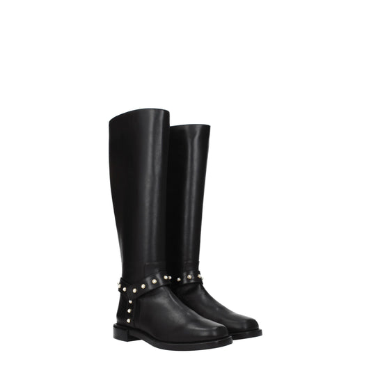 Stuart Weitzman Women's Boots in Leather Black