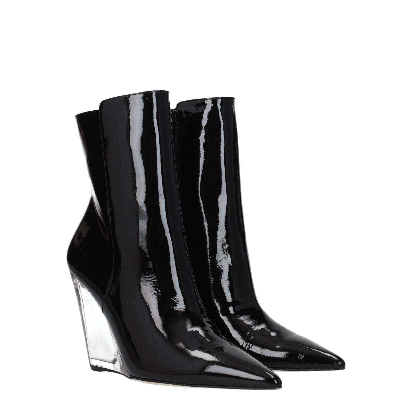 Stuart Weitzman Women's Boots in Patent Leather Black