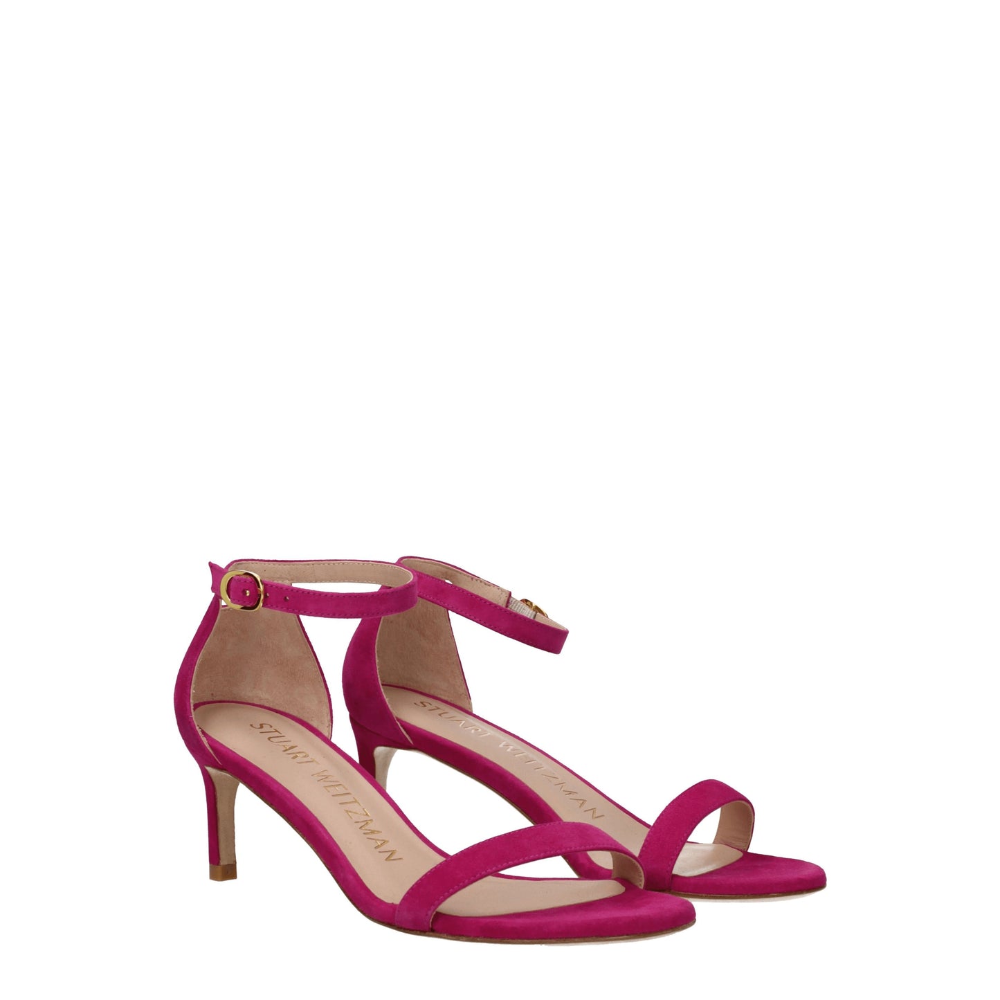 Stuart Weitzman Women's Sandals in Suede Fuchsia/Orchid