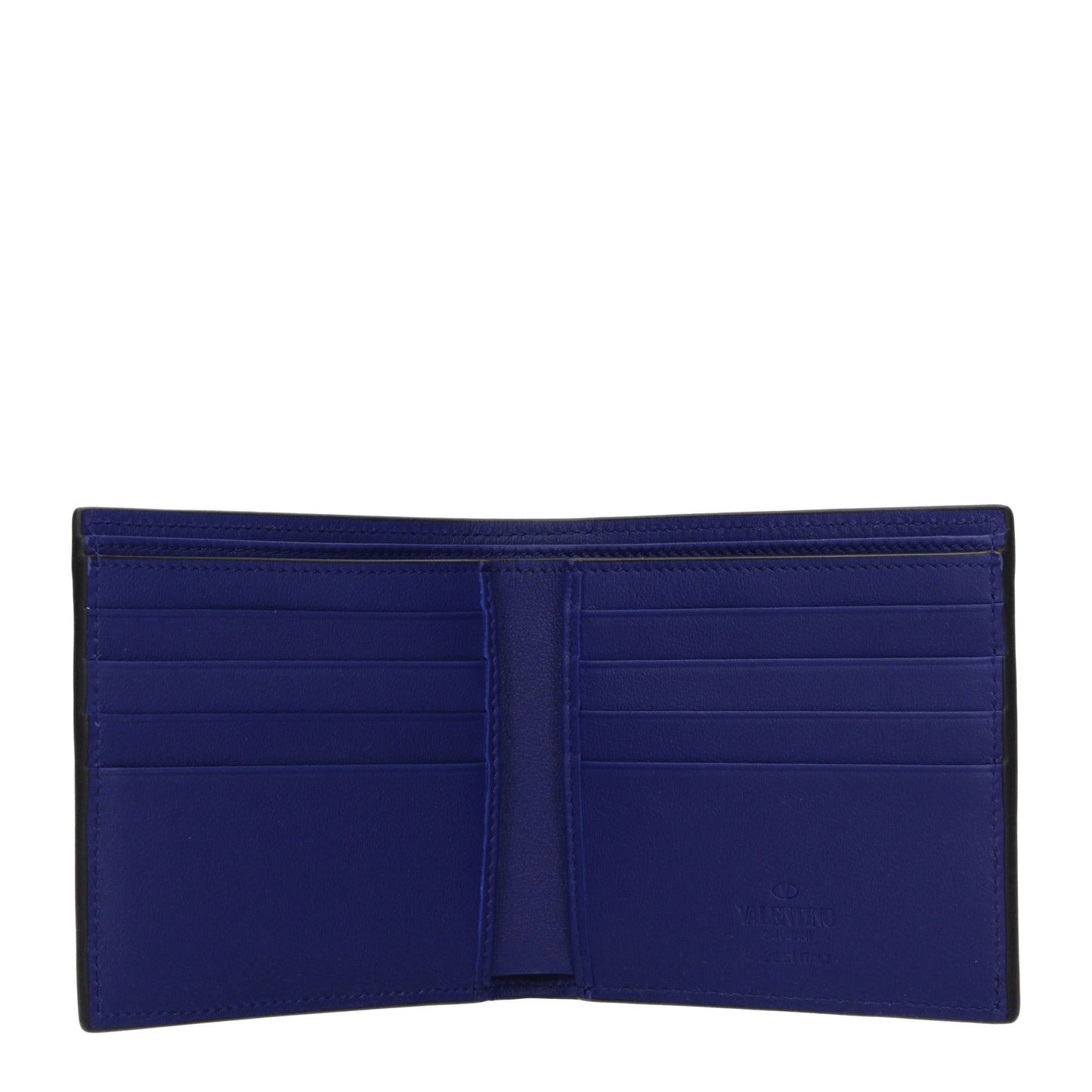 Valentino Garavani Wallets Men Leather Blue/Cyan