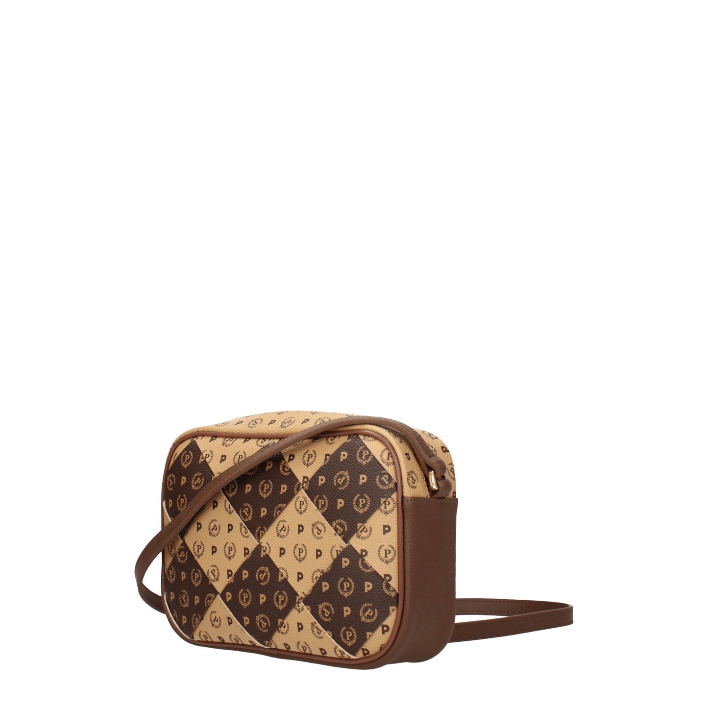 Pollini Crossbody Bags Women PVC Brown/Cream