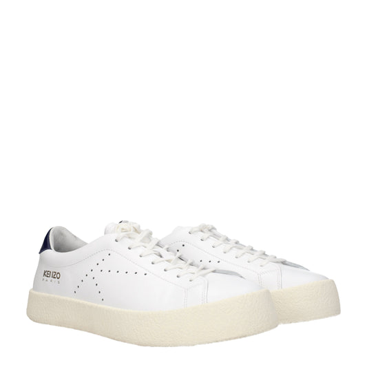 Kenzo Men's Sneakers in Leather White/Blue