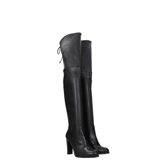 Stuart Weitzman Women's Boots in Leather Black