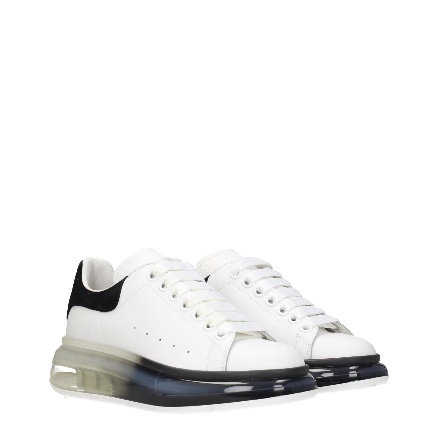 Alexander McQueen Women's Sneakers in Leather White/Black