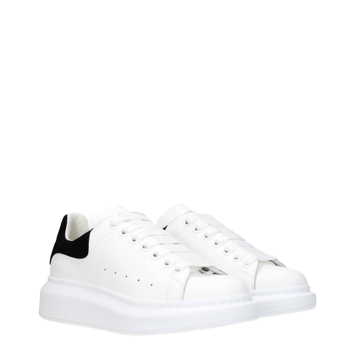 Alexander McQueen Women's Sneakers in Leather White/Black