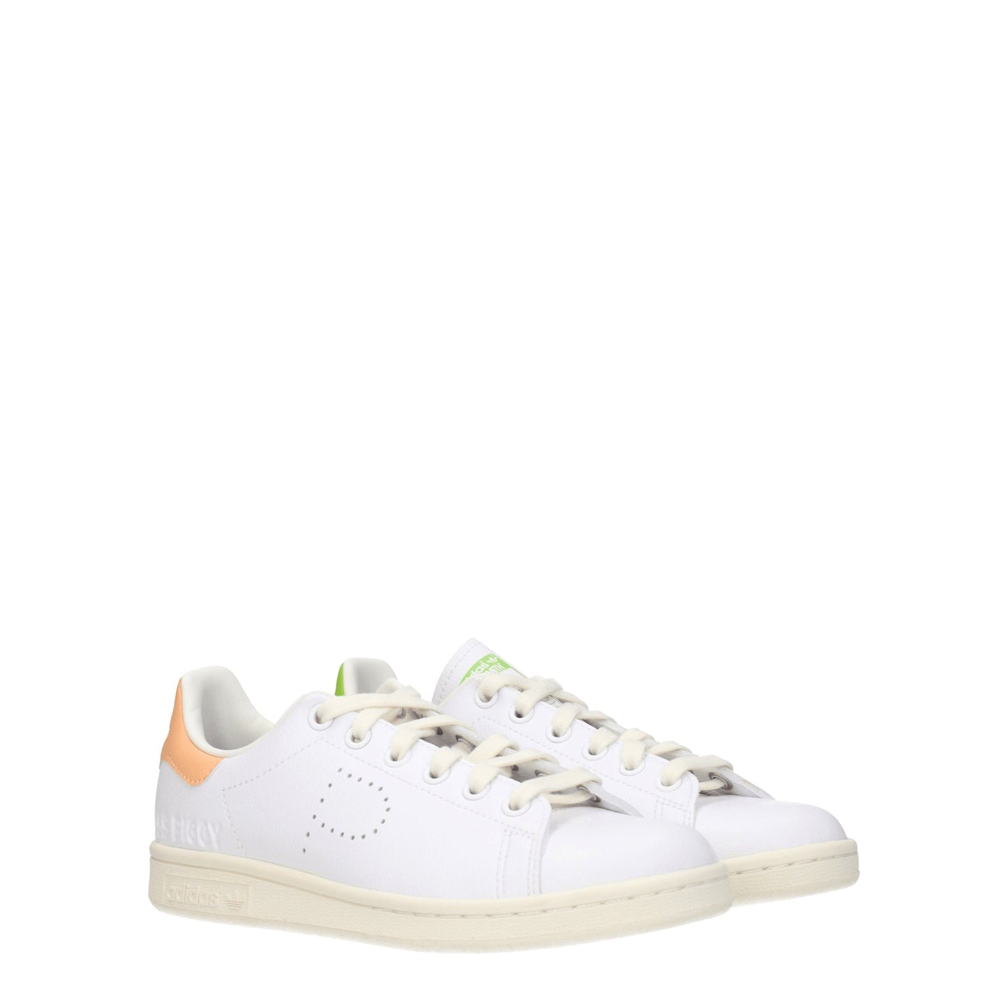 Adidas Women's Sneakers in Eco Leather White/Salmon