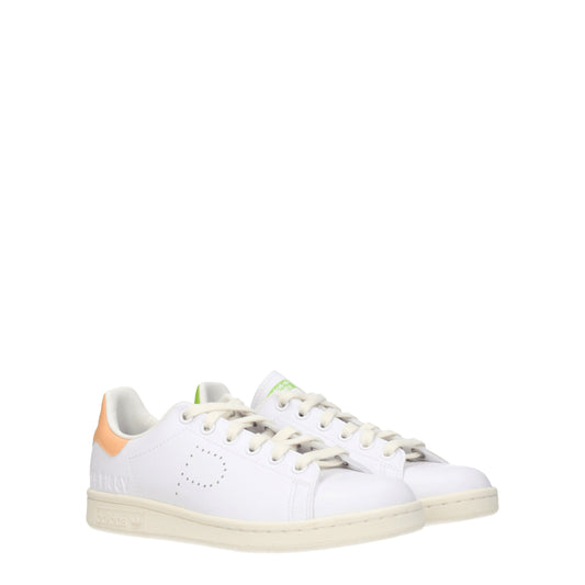 Adidas Women's Sneakers in Eco Leather White/Salmon