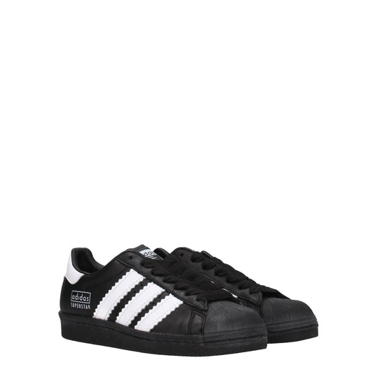 Adidas Women's Sneakers in Leather Black/White