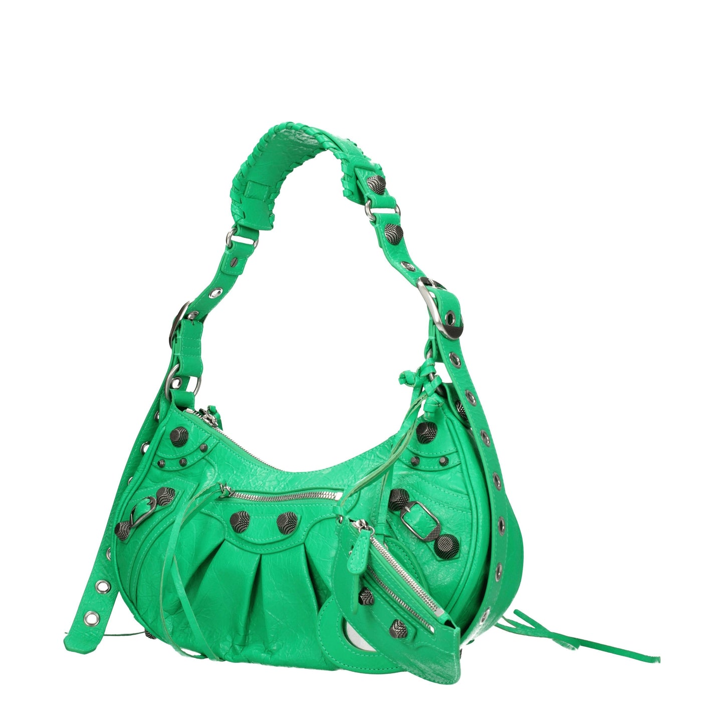 Balenciaga Crossbody Bags Women Leather Green/Vivid Green