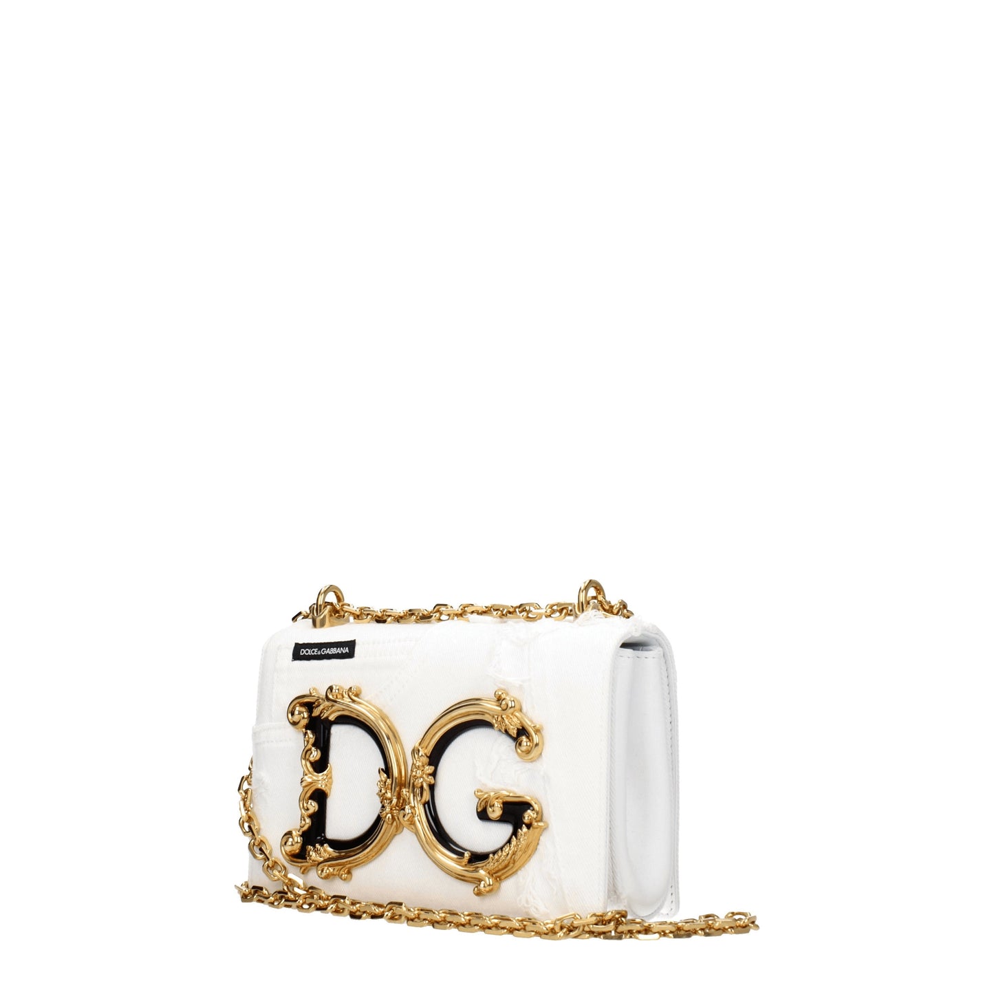 Dolce&Gabbana Crossbody Bags Women Fabric  White/Optic White