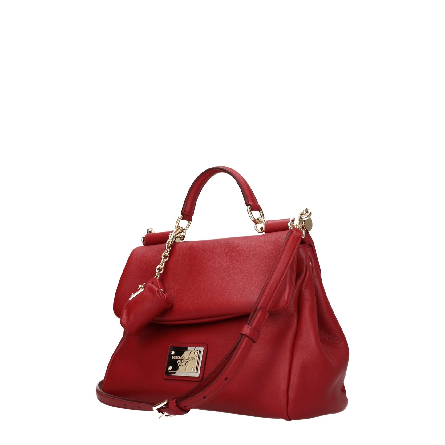 Dolce&Gabbana Handbags Women Leather Red/Dark Red