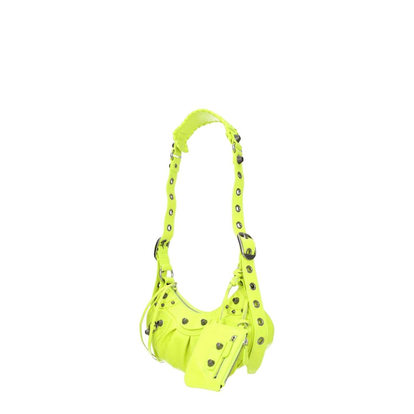 Balenciaga Crossbody Bags Women Leather Yellow/Fluo Yellow