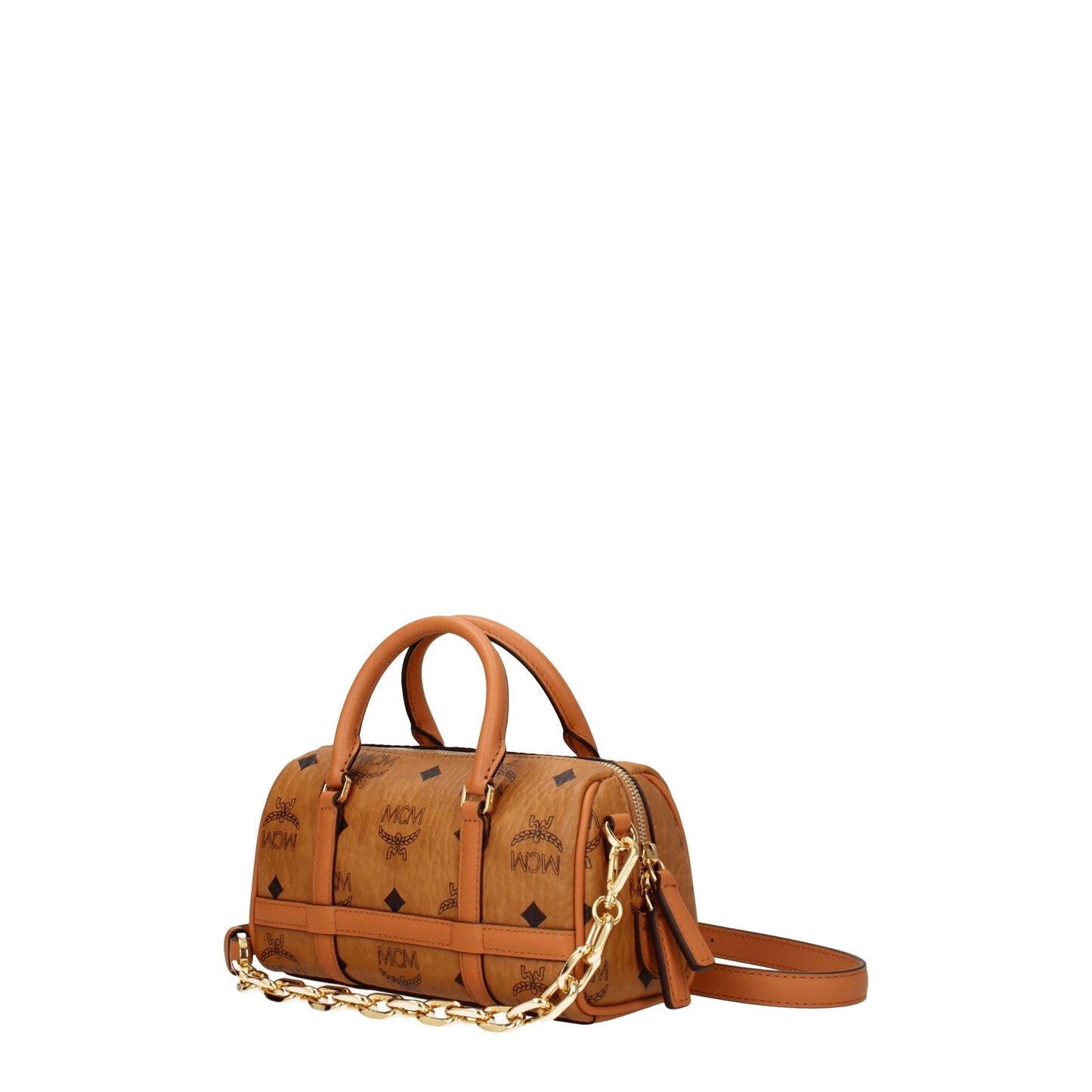 MCM Handbags Women Leather Brown/Cognac