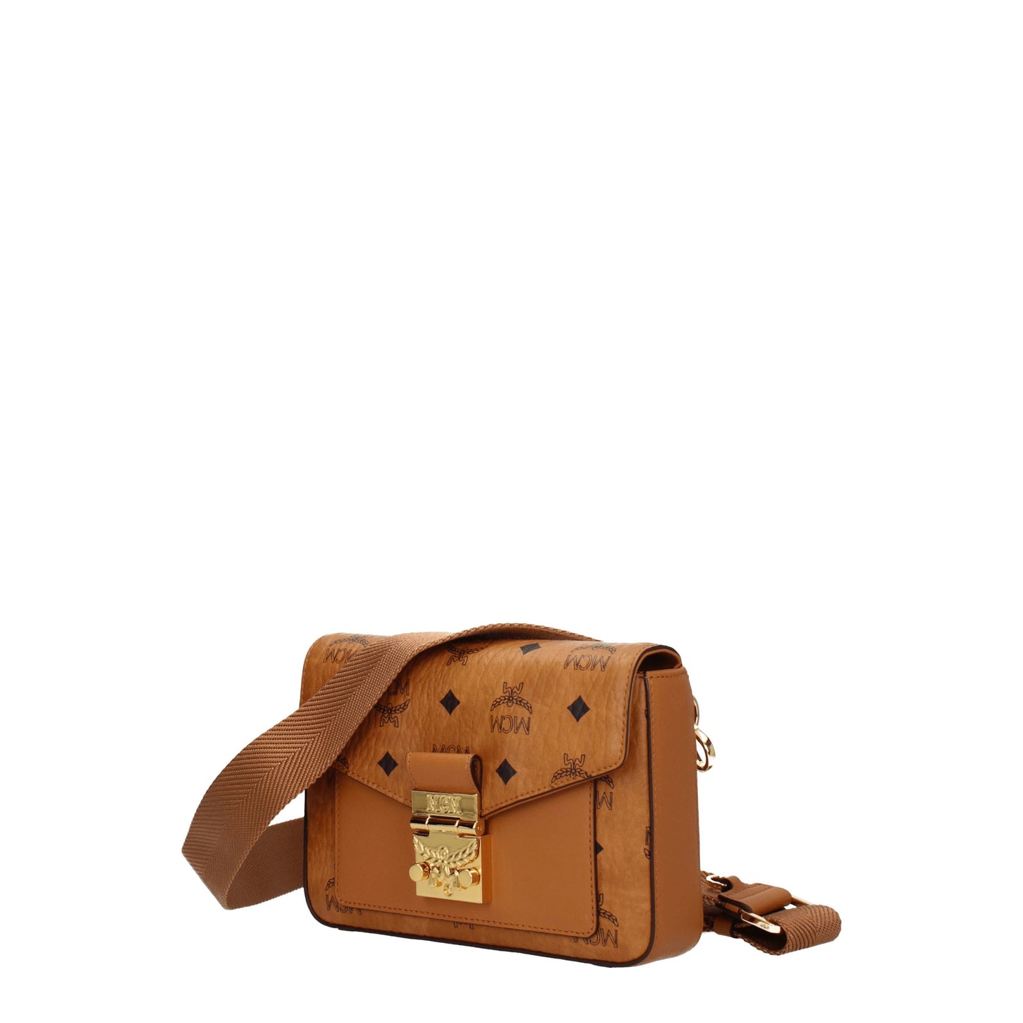 MCM Crossbody Bags Men Leather Brown/Cognac