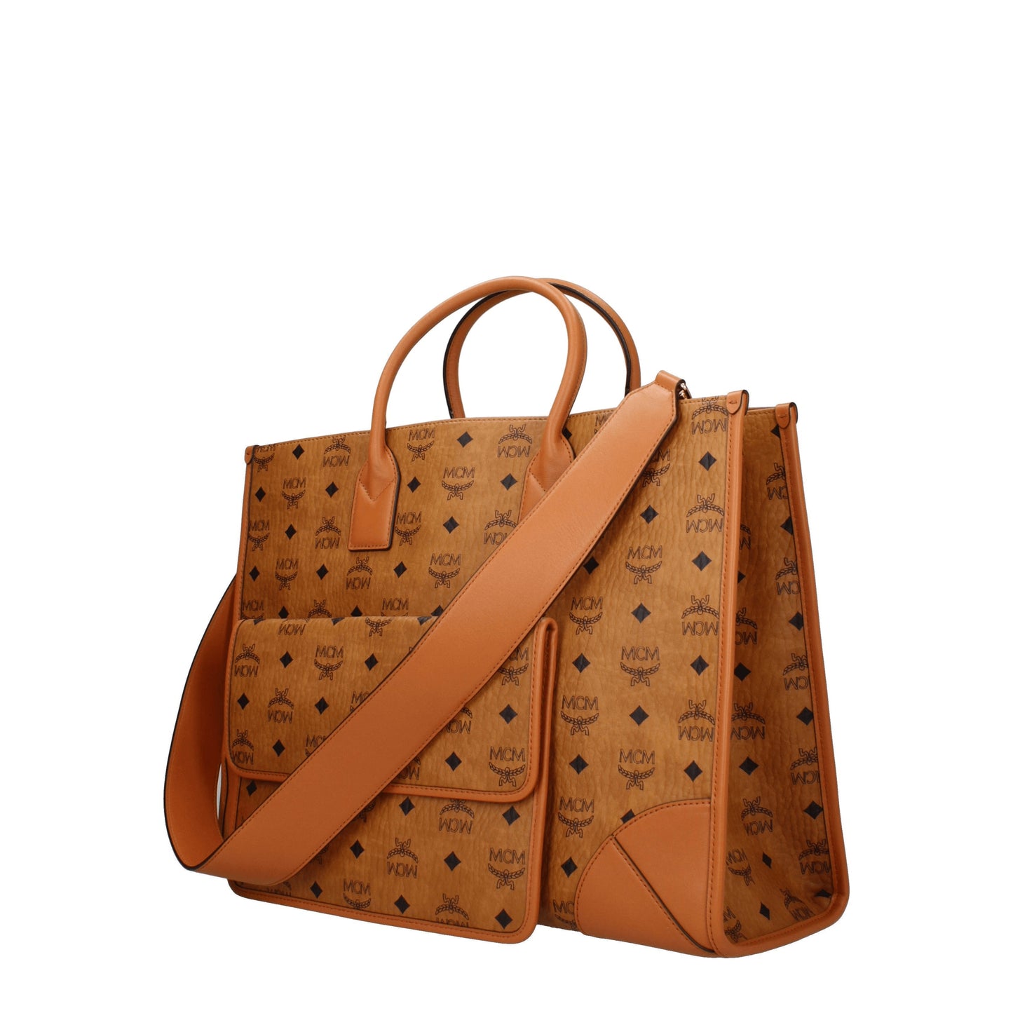 MCM Handbags Women Leather Brown/Cognac