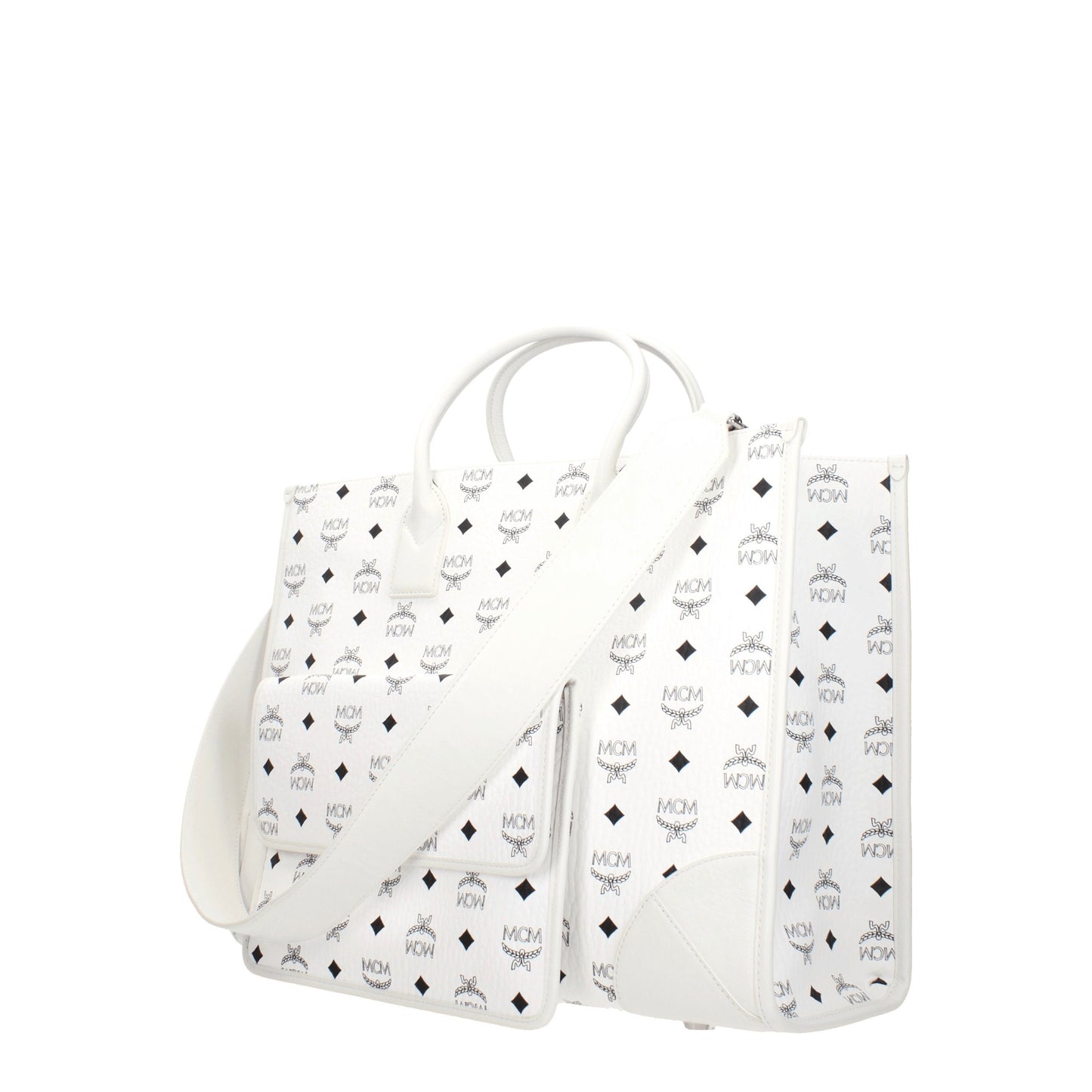 MCM Handbags Women Leather White/Optic White