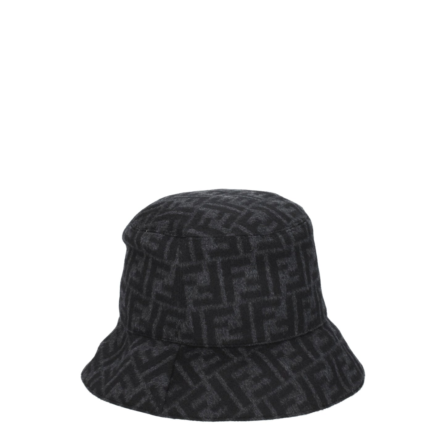 Fendi Hats Men Wool Gray/Anthracite