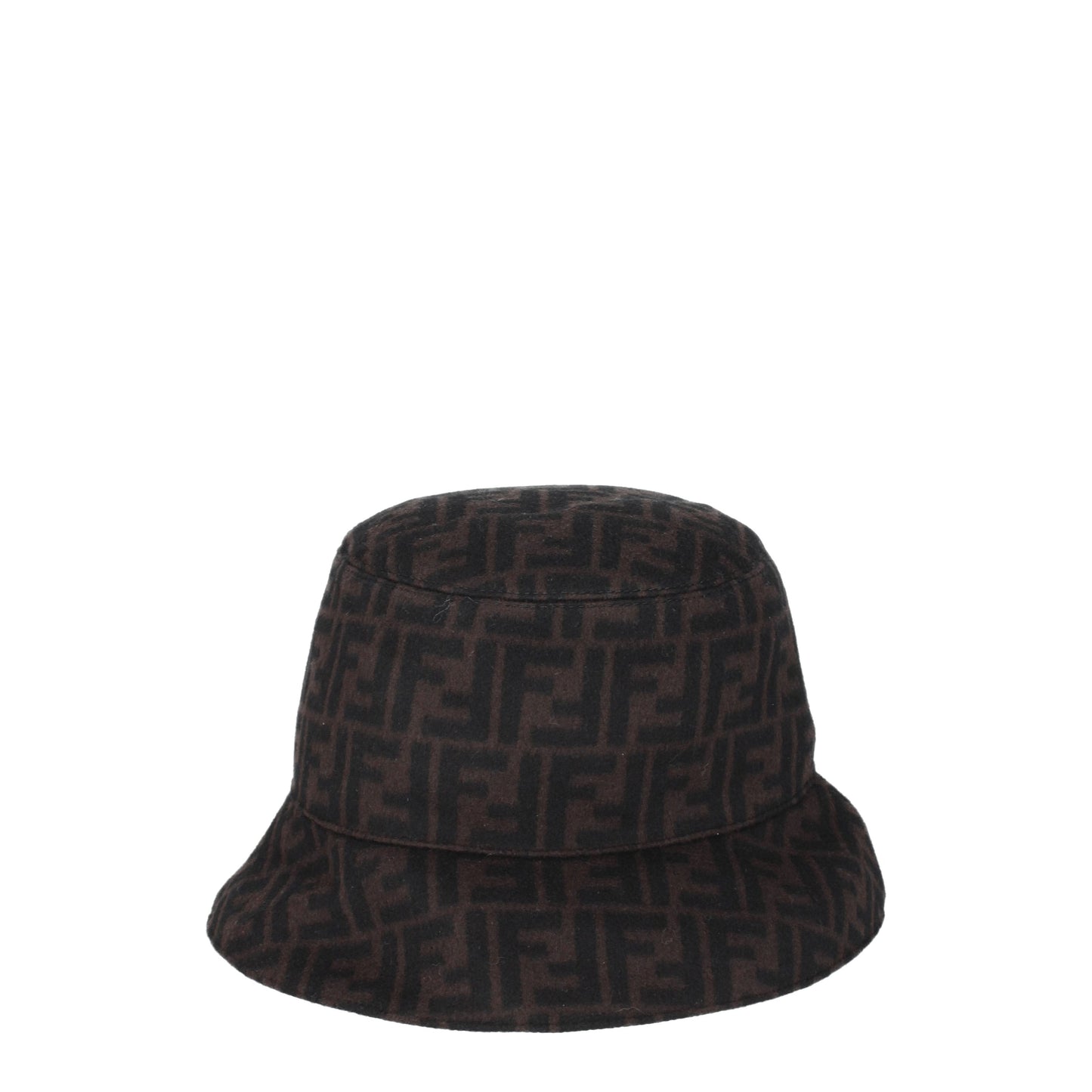 Fendi Hats Men Wool Brown/Pumpkin