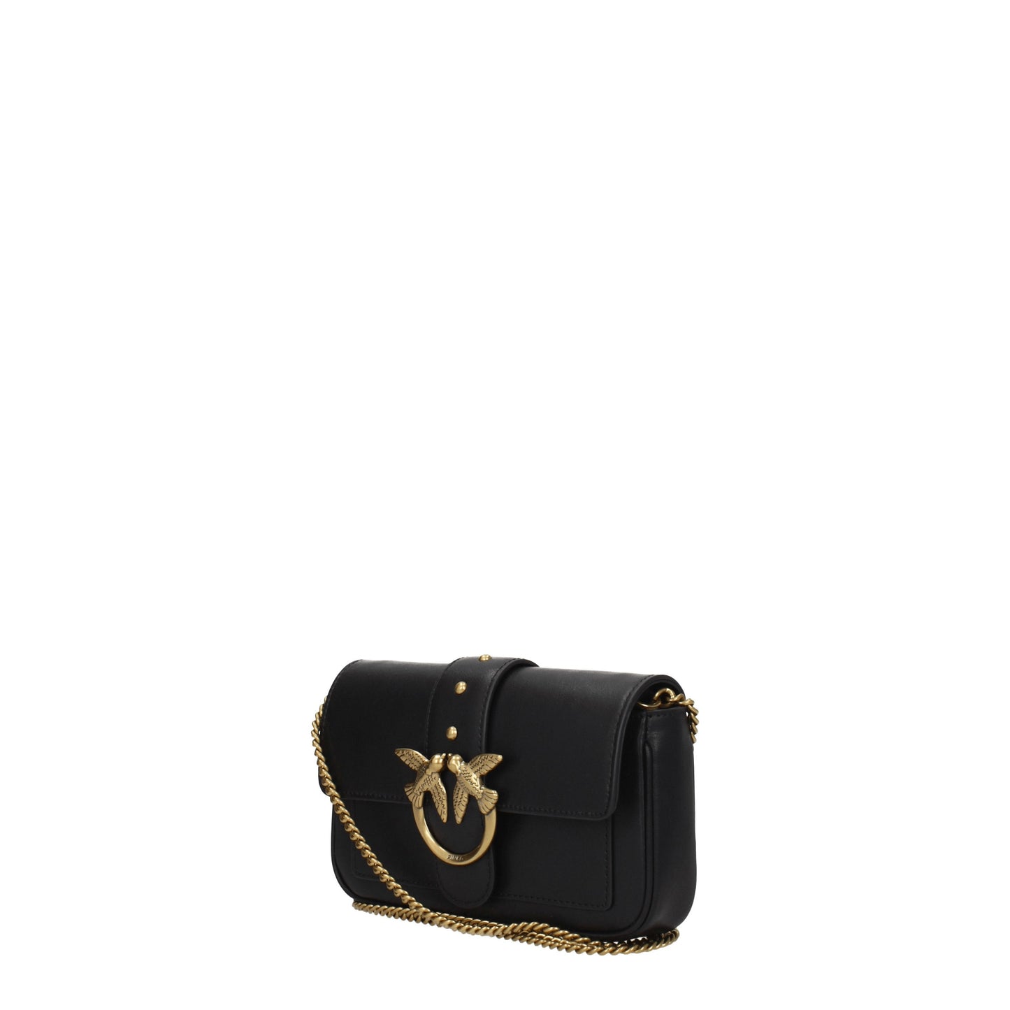 Pinko Crossbody Bags Women Leather Black