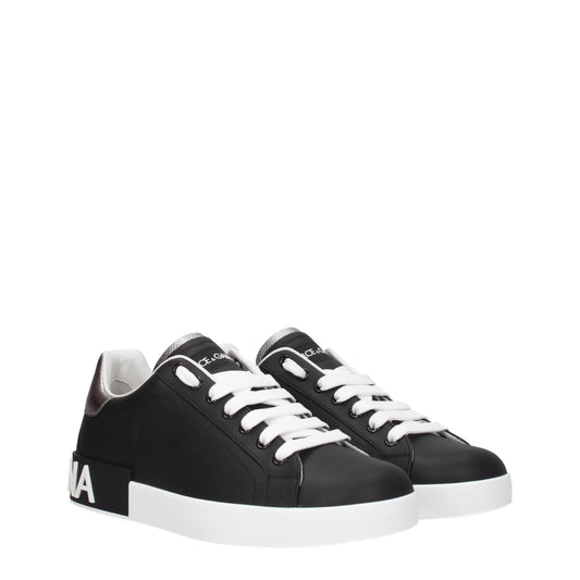 Dolce&Gabbana Men's Sneakers in Leather Black