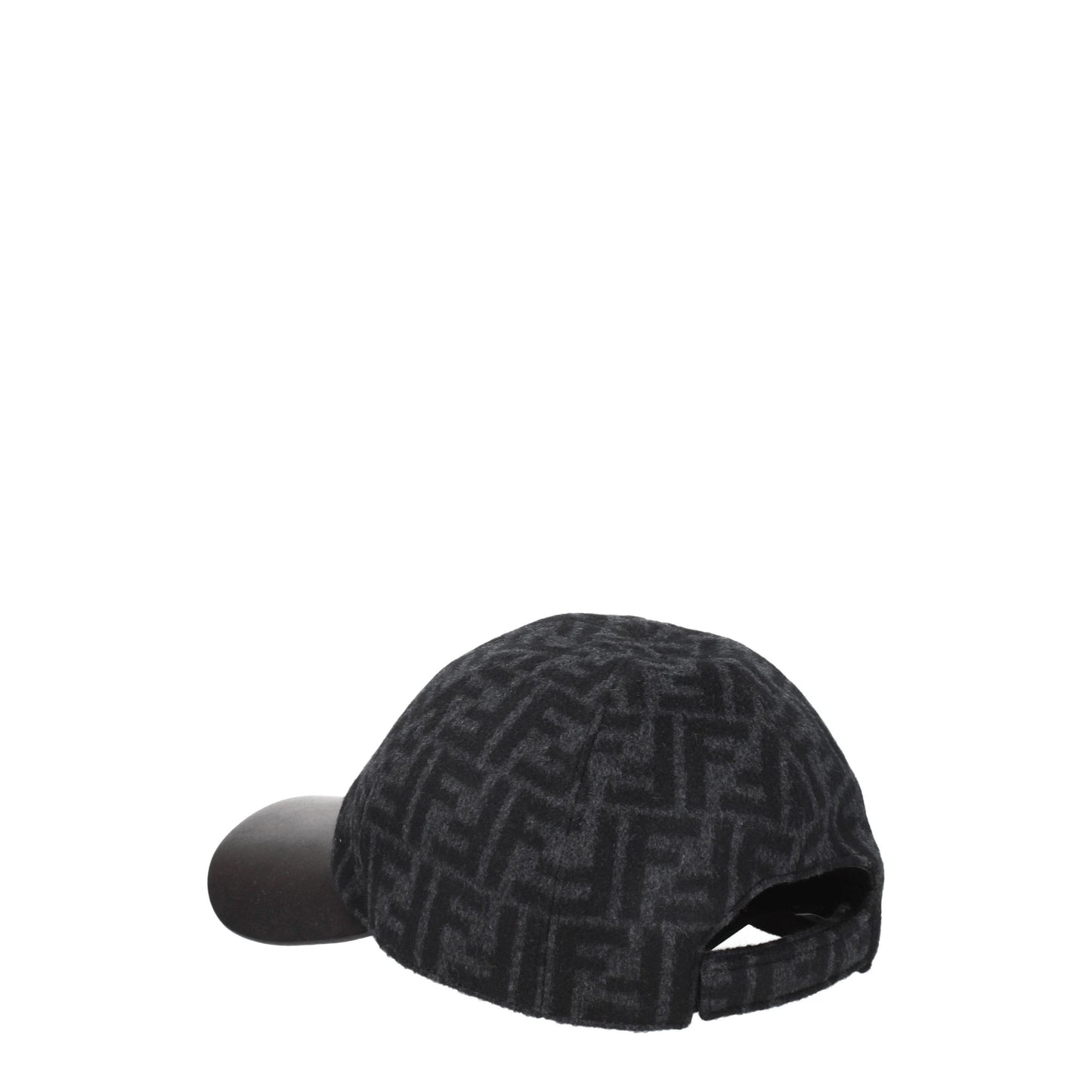 Fendi Hats Men Wool Gray/Anthracite