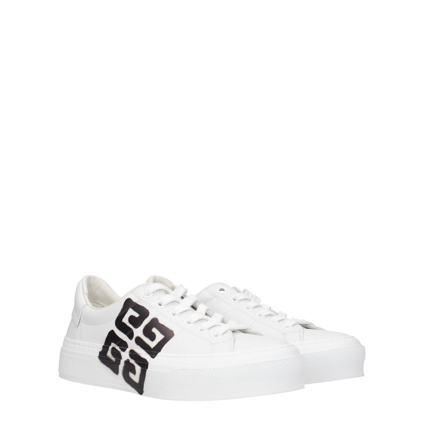 Givenchy Women's Sneakers in Leather White/Black