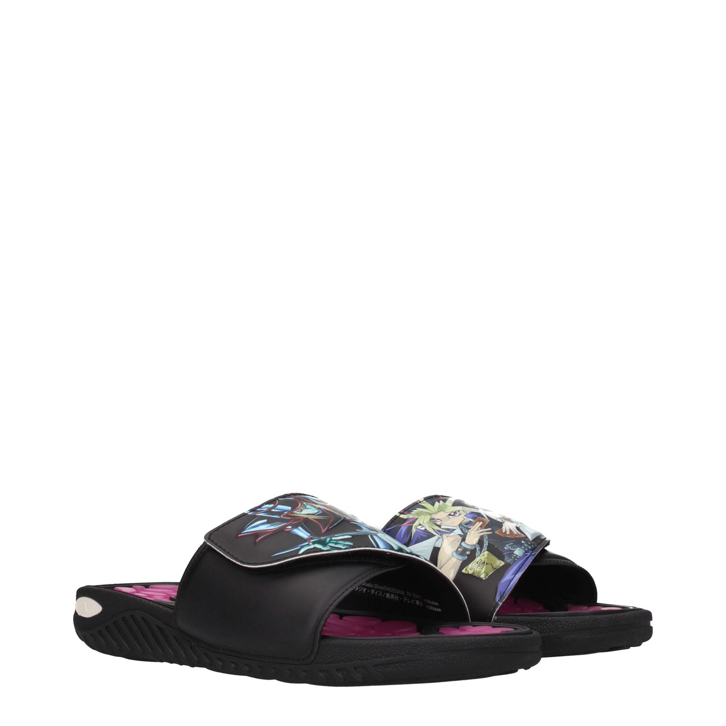 Adidas Sandals & Slippers Men Rubber Black/Multicolor