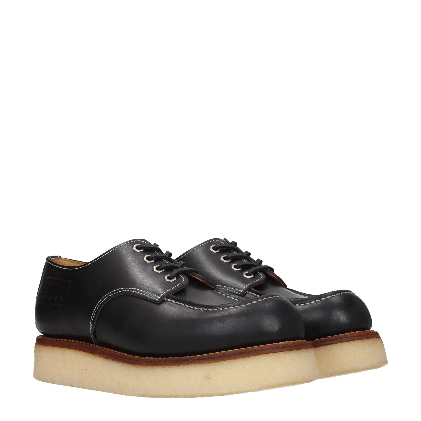 Kenzo Men's Lace ups in Leather Black