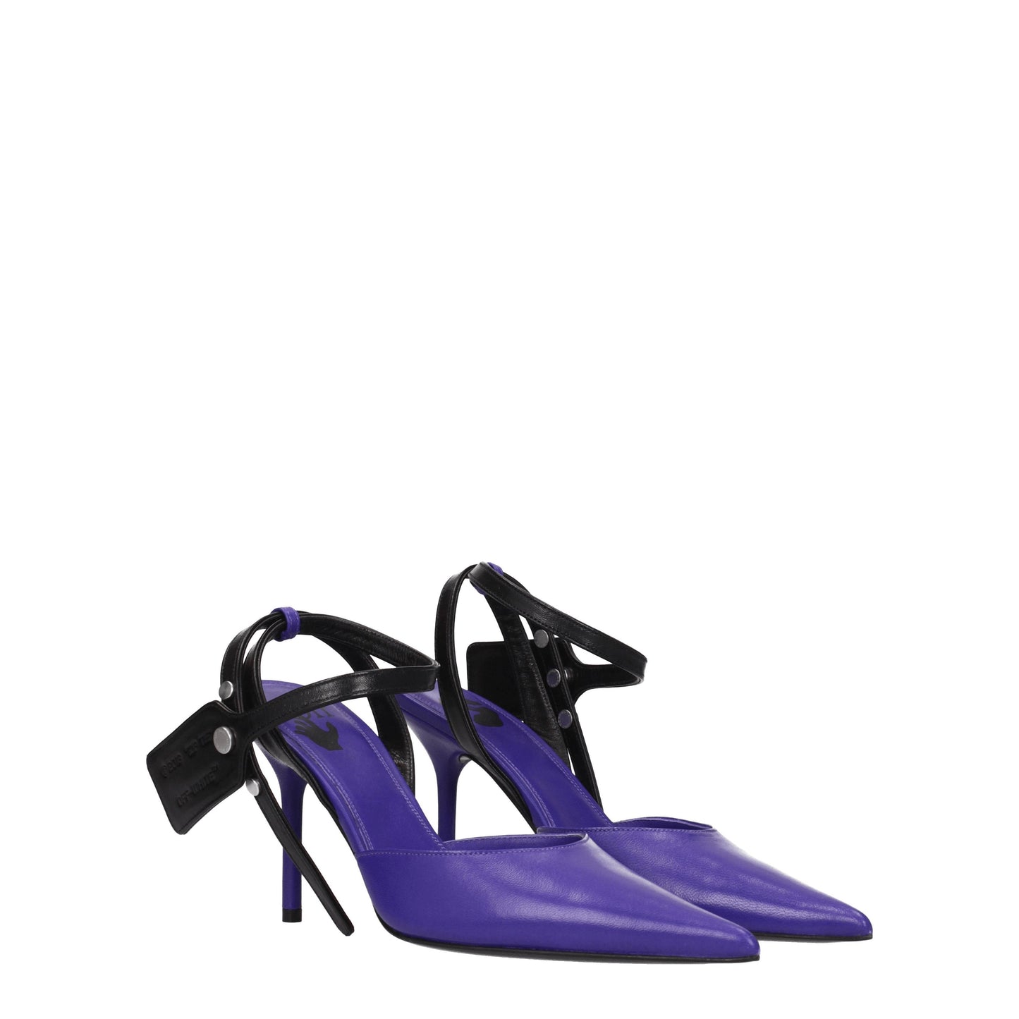 Off-White Women's Sandals in Leather Violet