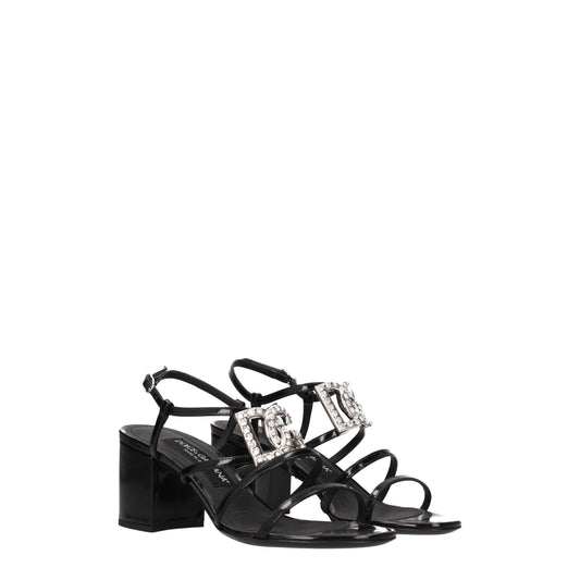 Dolce&Gabbana Women's Sandals in Leather Black