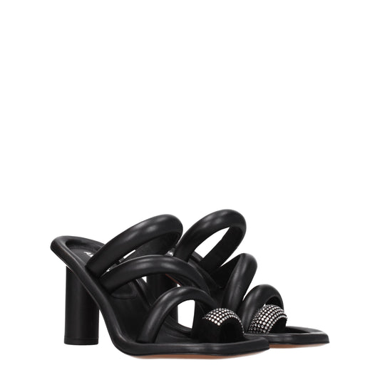 Ambush Women's Sandals in Leather Black