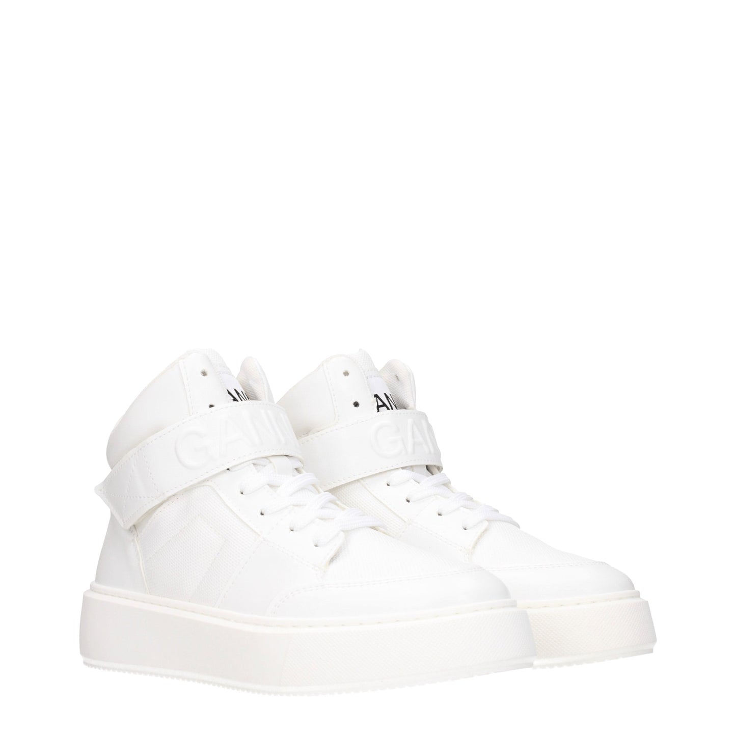 Ganni Women's Sneakers in Leather White