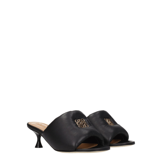 Loewe Women's Sandals in Leather Black