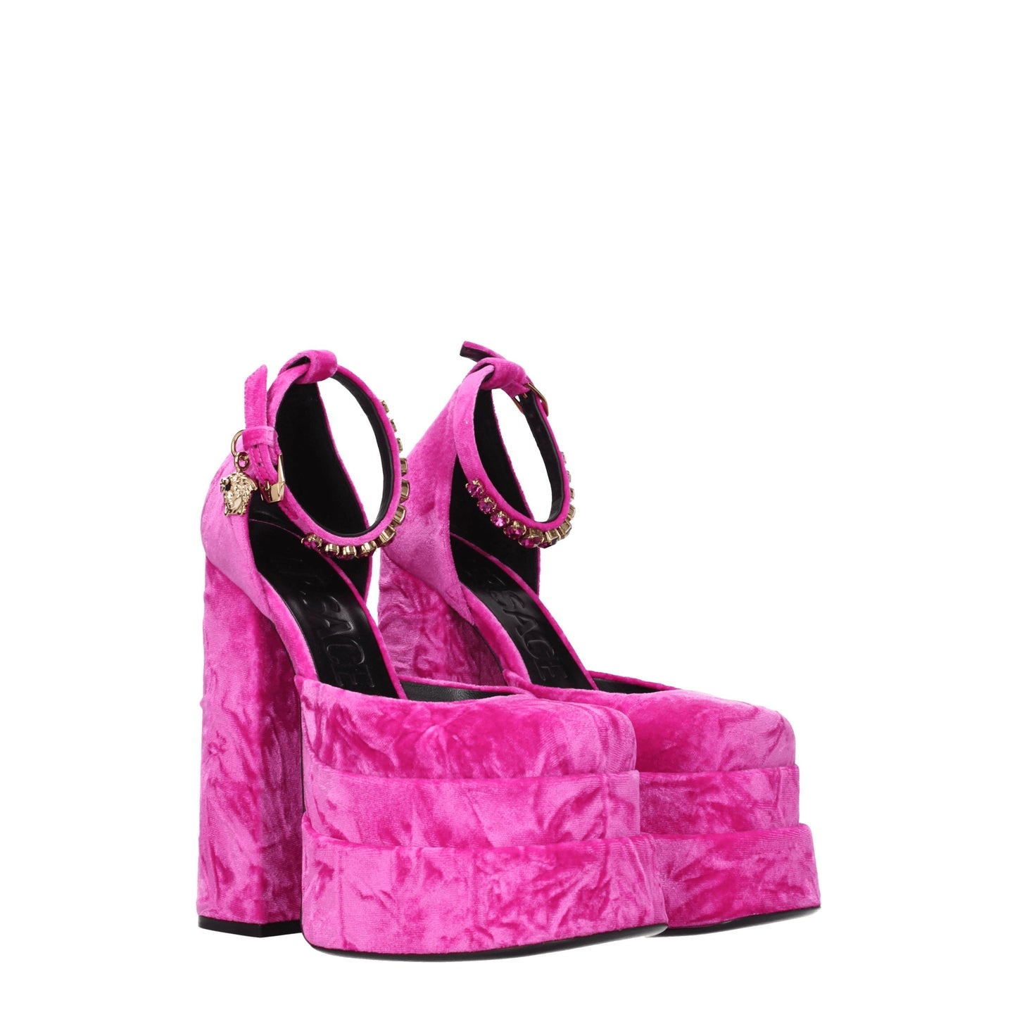 Versace Women's Sandals in Velvet Fuchsia