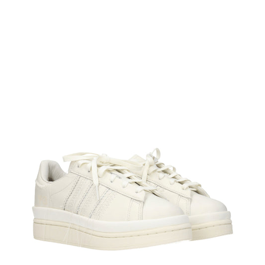 Y3 Yamamoto Women's Sneakers in Leather White/Ivory