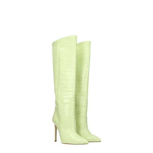 Paris Texas Women's Boots in Leather Green/Lime